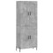 Dulap inalt, gri beton, 69,5x34x180, lemn compozit
