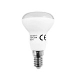 Bec LED E14 6W 6400K, lumina rece pentru aplice si lustre