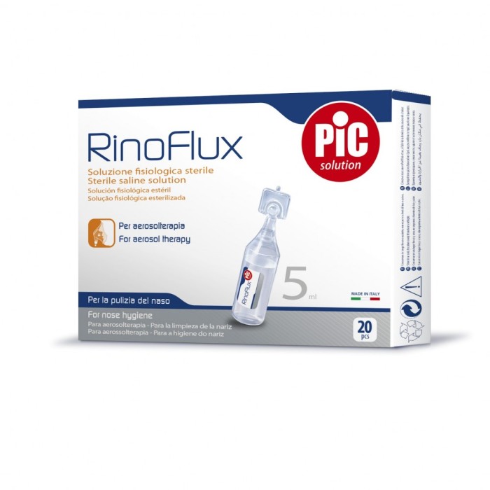 Ser fiziologic RinoFlux steril NaCl 0,9% 20 fiole x 5ml Ser fiziologic RinoFlux steril NaCl 0,9% 20 fiole x 5ml