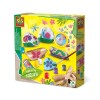 Set Creativ SES Decoreaza Pietre si Lemn Natura, 5 ani+, Baieti/Fete, Joc Arta si Creatie - Pietre Albe, Lemn Flotant, Vopsele, Pensula, Autocolante