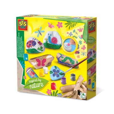 Set creativ - Decoreaza pietre si lemn cu tematica din natura foto