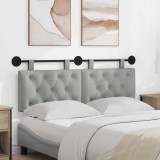 vidaXL Cap de pat suspendat Gri nori 150 x 55 x 7 cm țesătură 42032123