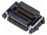 Conector PCB-PCB soclu mamă 30 pini 0,5mm drept SMT THT SAMTEC FS5 aurit