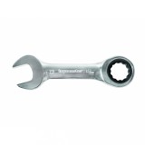 Cheie combinata cu clichet 17 mm stubby din otel CR-V Topmaster