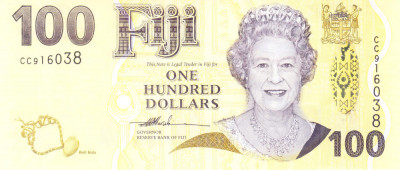 Bancnota Fiji 100 Dolari (2007) - P114 UNC foto