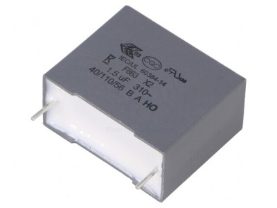 Condensator Polipropilenă 1,5uF THT &amp;plusmn;10% foto