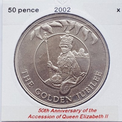 2888 Falkland 50 pence 2002 Elizabeth II (Jubilee) km 73 foto