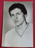 Foto (originala) fotbal-tip carte postala - jucatorul E. DEMBROVSCHI (ROMANIA-FRF si SC BACAU)