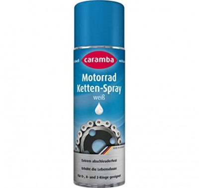 Spray cu vaselina pentru lanturi de motocicleta CARAMBA 300 ml; alb foto