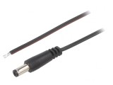 Cablu Alimentare DC 5.5/2.1 mm Negru 2m