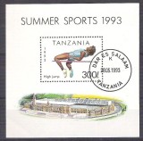 Tanzania 1993 Sport, perf. sheet, used AB.029, Stampilat