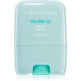 BRINGGREEN Tea Tree Cica Cooling Sun Stick crema protectoare pentru fata stick SPF 50+ 20 g