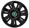 Set 4 Capace Roti pentru Skoda Nou Verde, model Supernova Black, R16, Autohelix MSA