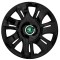 Set 4 Capace Roti pentru Skoda Nou Verde, model Supernova Black, R16