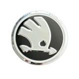 Emblema Volan Skoda, 44mm, Negru Argintiu