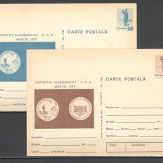 Romania.1977 Expozitia Numismatica Lot 2 buc. intreguri necirculate LL.56
