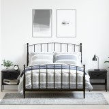 vidaXL Noptiera 2 piese Stejar Negru 40x42x45 cm Lemn Inginerit