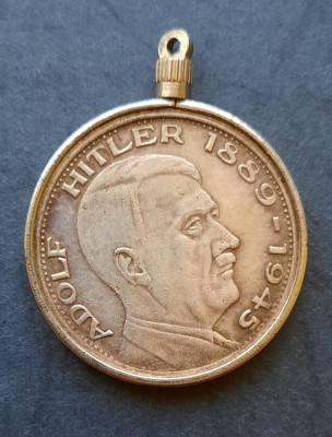 Medalie suvenir din argint, Adolf Hitler, R.F.G. - G 3947 foto