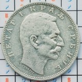 Serbia 1 Dinar 1912 argint - Petar I - km 25 - A033, Europa