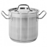 Oala profesionala inox cu capac 28X18 cm, 11.1 litri