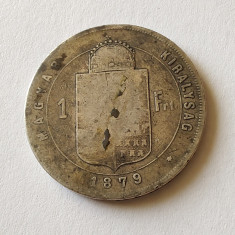 Ungaria - 1 Forint 1879 - Argint