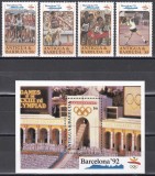 Antigua si Barbuda 1990 - Jocurile Olimpice - Barcelona, Serie + Colita, MNH
