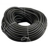 Tub flexibil tip copex metalic cu izolatie PVC, diametru 11 mm, Negru, 50m, galvanizat, Horoz