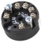 Conector militar 13 soclu tată aurit 7,5A