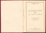 HST C4317N Libertate și cultură de Alexandru Vianu, 1937