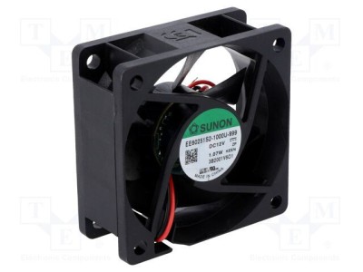 Ventilator SUNON DC axial 12V 60x60x25mm 32,76m3/h 22dBA foto
