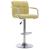 Cumpara ieftin Scaun de bar, verde, material textil