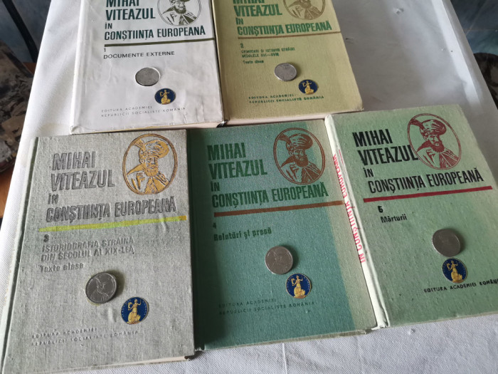 Mihai Viteazul &icirc;n conștiința europeană, 5 volume, complet.