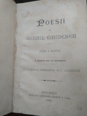 Poesii, Mihai Eminescu, anul 1895 foto