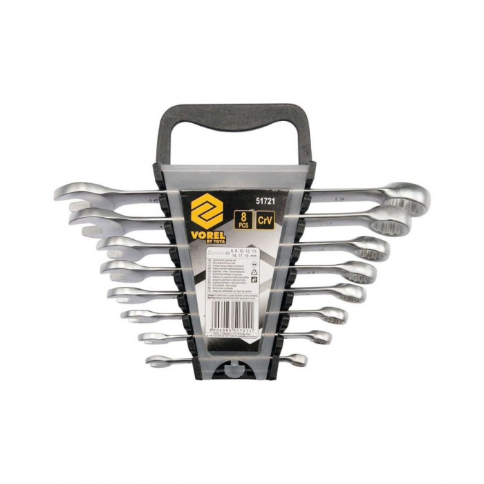 Set 8 chei combinate 6 - 19 mm Vorel 51721
