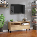 Comoda TV, stejar sonoma, 100x34,5x44,5 cm, lemn prelucrat GartenMobel Dekor, vidaXL