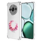 Husa antisoc pentru honor x9c smart, airbag, pink wreath 1, clear