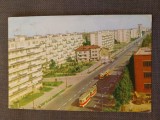 CPIB 23145 CARTE POSTALA - BUCURESTI. CALEA GRIVITEI, CIRCULATA, 1967, TIMBRU, TRAMVAI