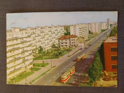 CPIB 23145 CARTE POSTALA - BUCURESTI. CALEA GRIVITEI, CIRCULATA, 1967, TIMBRU, TRAMVAI foto