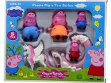 Set figurine Peppa Pig cu caleasca