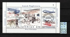 Timbre Suedia, 1984 | Istoria Aviaţiei Suedeze - Avioane, Aeronave | aph foto