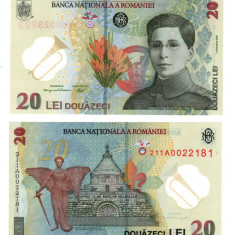 Bancnota BNR de 20 lei - Seria A - Ecaterina Teodoroiu