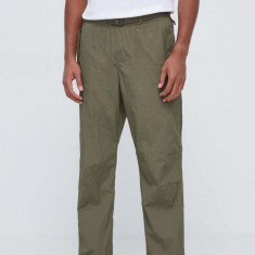 adidas Originals pantaloni barbati, culoarea verde, drept