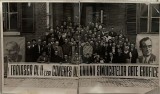 Foto originala interbelica Congres Sindicate Arte Grafice Arte Frumoase, personalitati pictori, sculptori, document colectie Istoria Artei romanesti, Circulata, Fotografie