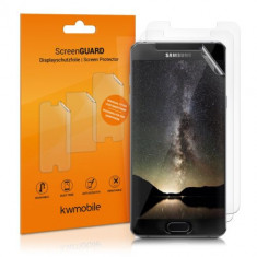 Set 3 Folii de protectie pentru Samsung Galaxy A5 (2016), Kwmobile, Fata, Transparenta, 36076.1 foto