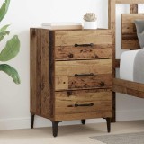 vidaXL Dulap de noapte Lemn vechi 40 x 40 x 66 cm Lemn compozit