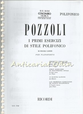 I Primi Esercizi Di Stile Polifonico - Pozzoli foto