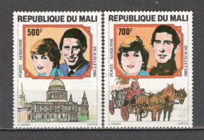 Mali.1981 Posta aeriana-Nunta regala Printul Charles si Lady Diana DM.154 foto