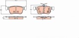 TRW GDB2223 set placute frana,frana disc