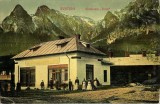 1915 CP BUSTENI SUCURSALA URSU circulată către sotia lui Coman Georgescu, comerciant si antreprenor din Focșani / Editura V. Teodorescu din Busteni