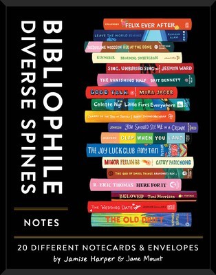 Bibliophile Diverse Spines Notes: 20 Notecards &amp;amp; Envelopes foto